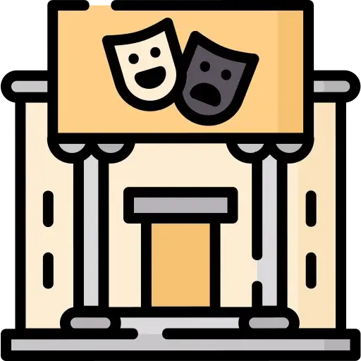 Private mini theatre for community movie screenings
