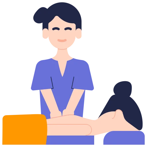 Relaxation spa and steam room for residents